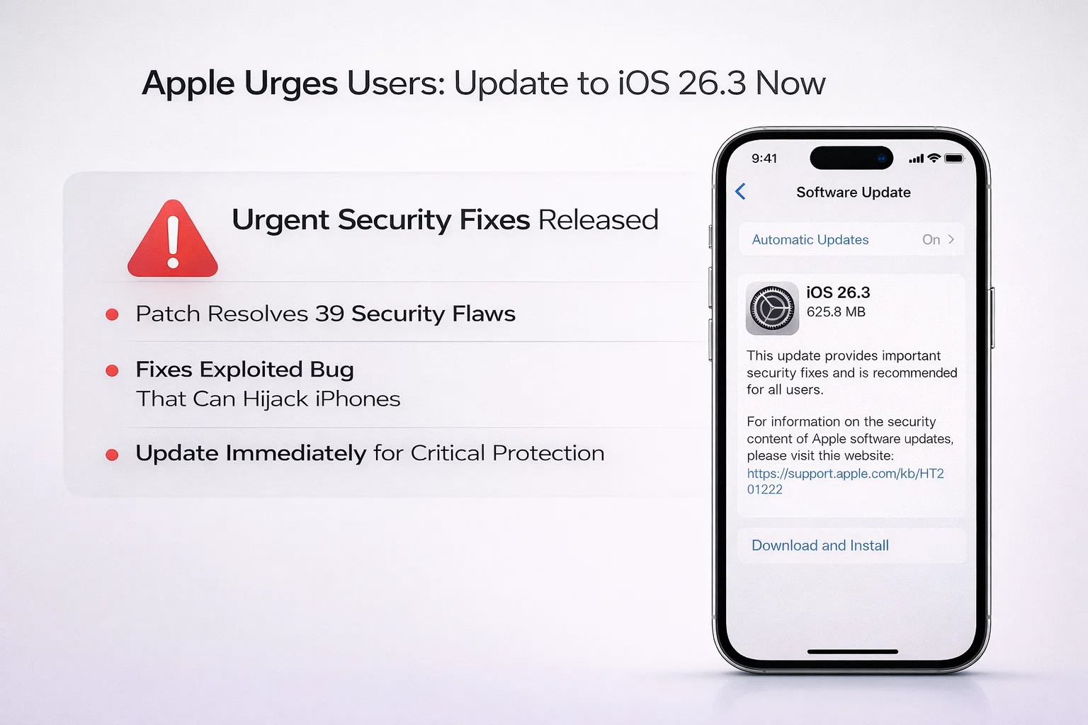 iOS 26.3 Security update 2026